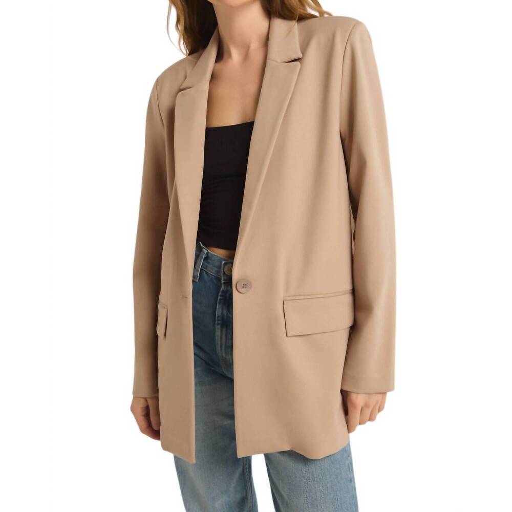 NEW Z SUPPLY do it all relaxed blazer in putty - Picture 1 of 4